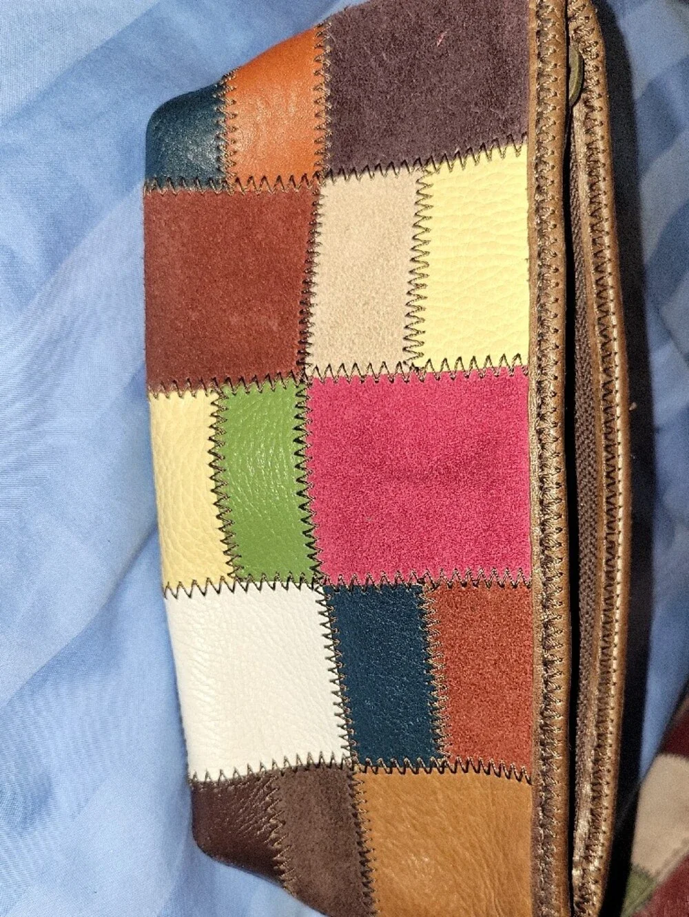 Lucky Brand Patchwork Leather Wristlet Clutch - Multicolor